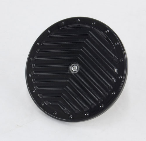 R&R's Billet Air Cleaner Cover (V Ribbed) - Click Image to Close